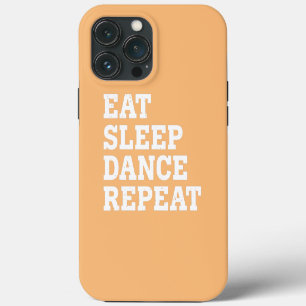 ESSEN SCHLAFEN TANZEN WIEDERHOLEN FUNNY SARCASTIC iPhone 13 PRO MAX HÜLLE