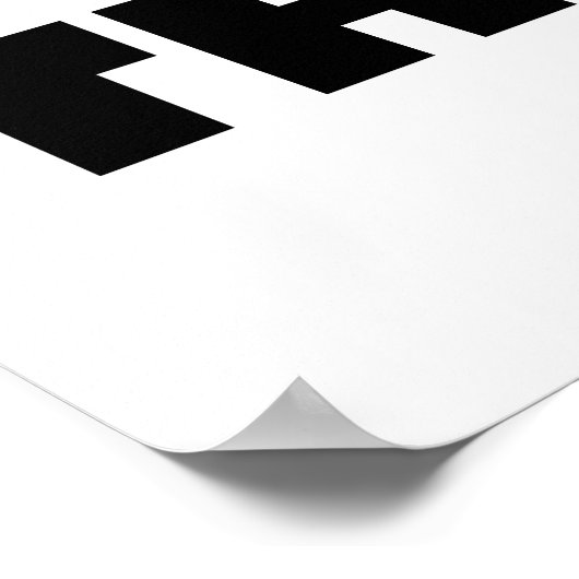 Essen... Schlafen... Think Statistics (Bell Curve) Poster (Ecke)