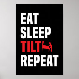 Essen, Schlafen, Tilt, Wiederholen - Pinball Poste Poster