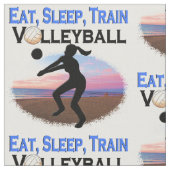 ESSEN, SCHLAFEN, TRAGVOLLEYBALL STOFF (Nahaufnahme)