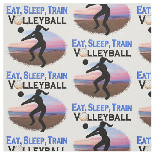 ESSEN, SCHLAFEN, TRAGVOLLEYBALL STOFF (Muster)