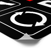 Essen. Schlafen. Verdammnis. Wieder von vorne Poster (Ecke)