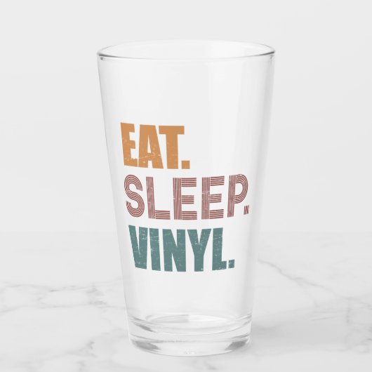 Essen. Schlafen. Vinyl. Glas (Vorderseite)