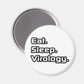 Essen. Schlafen. Virologie. Magnet (Vorderseite/Rückseite)