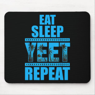 Essen Schlafen Yeet Wiederholen Vintage  Mousepad