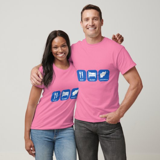 Essen schlafend Afghanistan T-Shirt (Unisex)