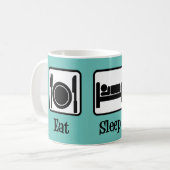 Essen schlafend sauber kaffeetasse (Vorderseite Links)