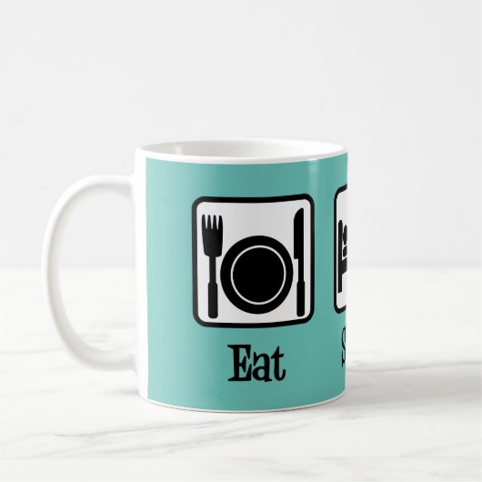 Essen schlafend sauber kaffeetasse (Links)