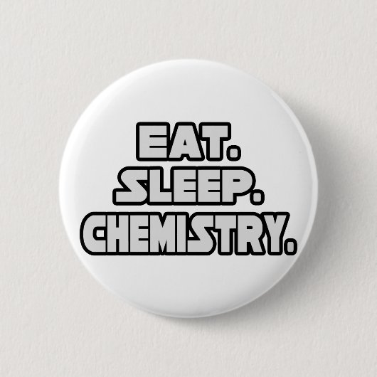 Essen schlafende Chemie Button (Vorderseite)