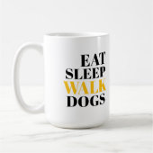 Essen schlafende Hunde Kaffeetasse (Links)
