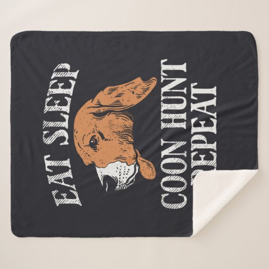 Essen schlafende Münzjagd Wiederholung Niedlich Sherpadecke (Vorderseite (Horizontal))