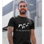 Essen Schlafengehen Gänse Jagd Coolen Männer T-Shirt