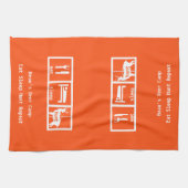 Essen Schlafenjagd Deer Camp Geschirrtuch (Horizontal)