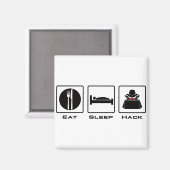 Essen Schlafhack Magnet (Vorderseite/Rückseite)