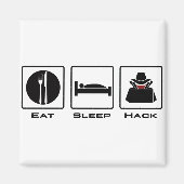 Essen Schlafhack Magnet (Vorne)