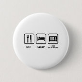 Essen Schlafhack Mikrowellen Button (Vorderseite)