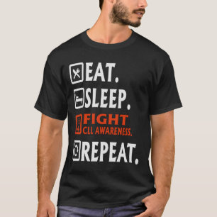 Essen Schlafkampf Chronische Lymphozytische Leukäm T-Shirt