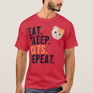 Essen Schlafkatzen Wiederholen Katzenjammer Daddy T-Shirt