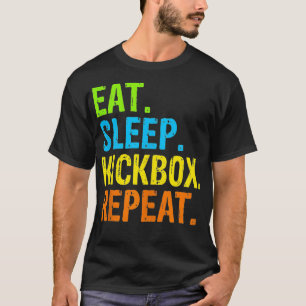 Essen Schlafkickbox Wiederholen Kick Boxing Gesche T-Shirt