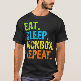 Essen Schlafkickbox Wiederholen Kick Boxing Gesche T-Shirt