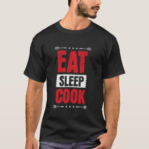 Essen Schlafkoch, Unglaublich witzig Koch Cook Res T-Shirt