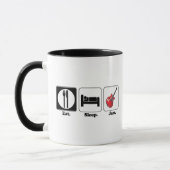 Essen Schlafmarmelade Gitarre Tasse (Links)