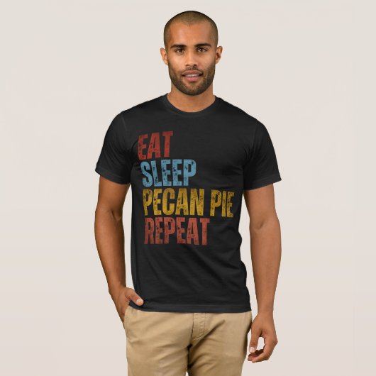 ESSEN SCHLAFPECAN PIE REPEAT T-Shirt (Vorne ganz)