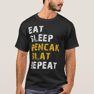 Essen Schlafpencaste Seide T-Shirt