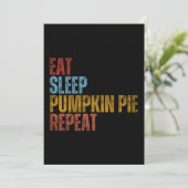 ESSEN SCHLAFSCHLAF PUMPKIN PIE WIEDERHOLEN EINLADUNG (Stehend Vorderseite)