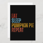 ESSEN SCHLAFSCHLAF PUMPKIN PIE WIEDERHOLEN EINLADUNG (Vorne/Hinten)