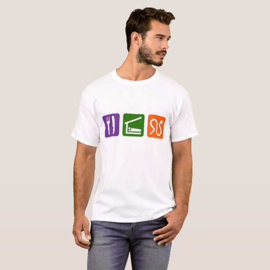 Essen Schlafschlangen T-Shirt (Vorne ganz)