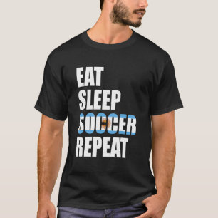 Essen Schlafsoccer Wiederholung Coolen Fußball Arg T-Shirt