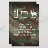 Essen Schlafsuche Jagd Camouflage Briefpapier