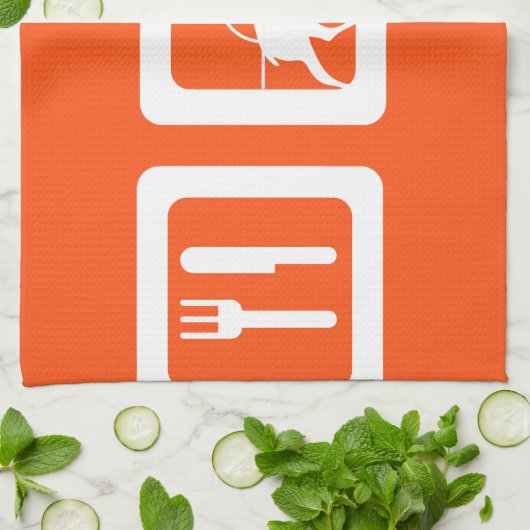 Essen Schlafsuche Küchentuch (Gefaltet)