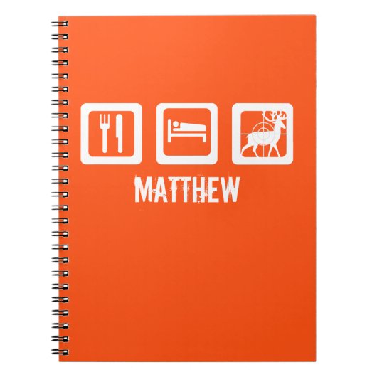 Essen Schlafsuche Notizblock (Vorderseite)