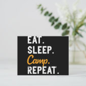 Essen Schlafzimmerlager Wiederholung Reisecamper N Postkarte (Stehend Vorderseite)