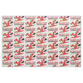 ESSEN, SCHLAFZÜGE, ROTES DESIGN STOFF (Fat Quarter (45,7 x 55,9 cm))