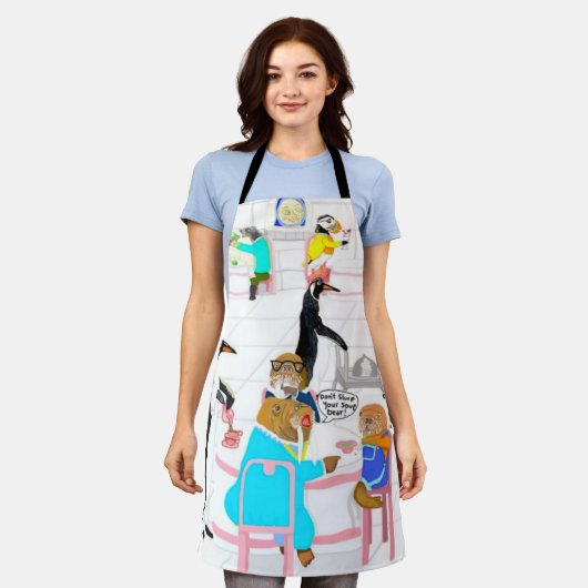 Essen Schürze (Getragen)