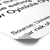 Essen Sie 7 und leben Sie! Poster (Ecke)