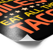 Essen Sie alle Tacos Halbmarathon Runner Lov Fotodruck (Ecke)