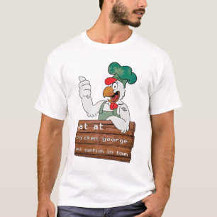 Essen Sie an Huhn-George-Shirt T-Shirt