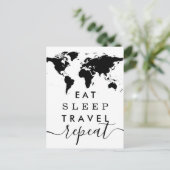 Essen Sie Ankündigungspostkarte (Stehend Vorderseite)