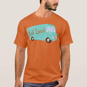 Essen Sie Aquamarin Blue Food LKW T-Shirt