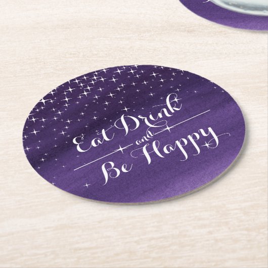 Essen Sie Aquarellsternengetränke Untersetzer (Angewinkelt)