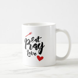 Essen Sie beten Liebe Kaffeetasse
