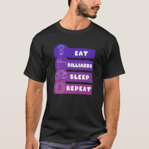 Essen Sie Billard Sleep Wiederholung Premium T-Shirt