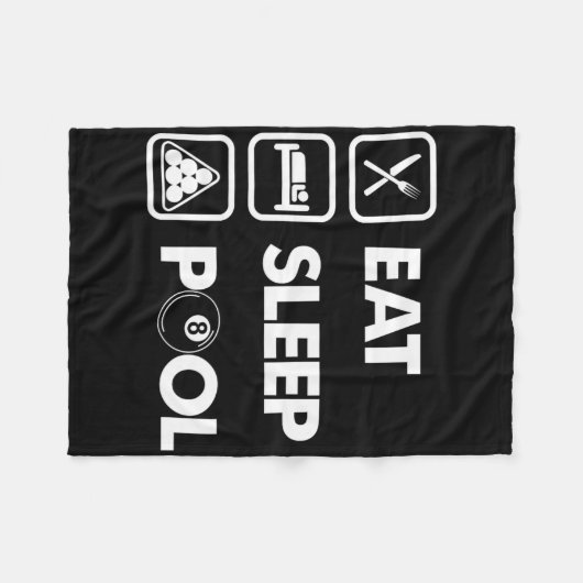 Essen Sie Billardmeisterschaft Fleecedecke (Vorderseite (Horizontal))