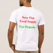 Essen Sie Bio T-Shirt (Rückseite)