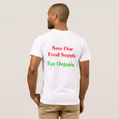 Essen Sie Bio T-Shirt (Schwarz voll)
