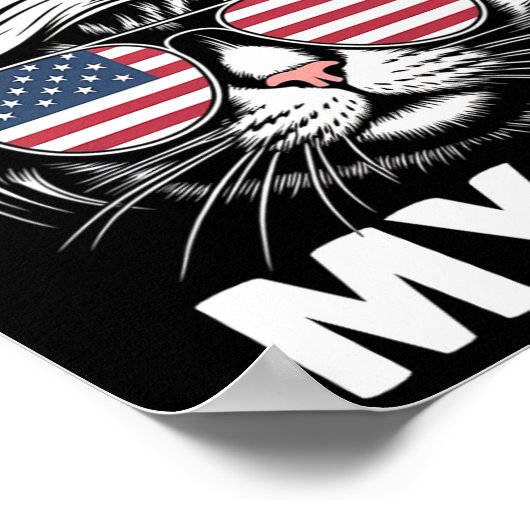 Essen Sie bitte nicht meine Katze Funny Strange Ne Poster (Ecke)